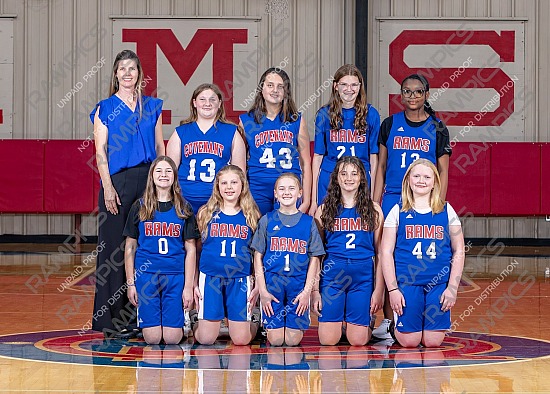 2025-2026 6th Grade Girls Basketball Team & Individual